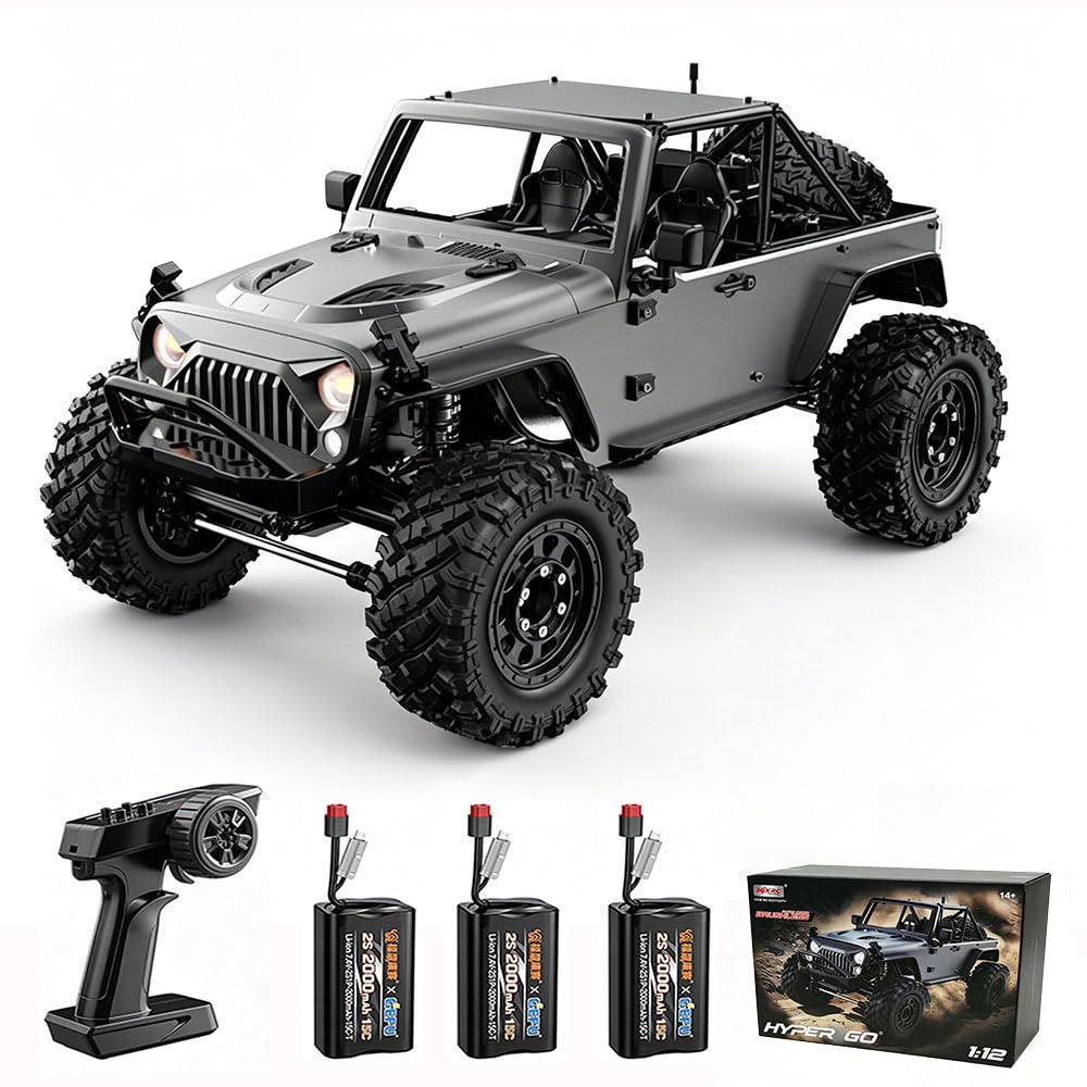 H12Y RC Crawler pojazd wspinaczkowy, zdalnie sterowany samochód ciężarowy 1/12, model 4WD Off-Road All Terrain, samochód wspinaczkowy 2,4 G, bezszczotkowy silnik RC, zdalnie sterowany samochód