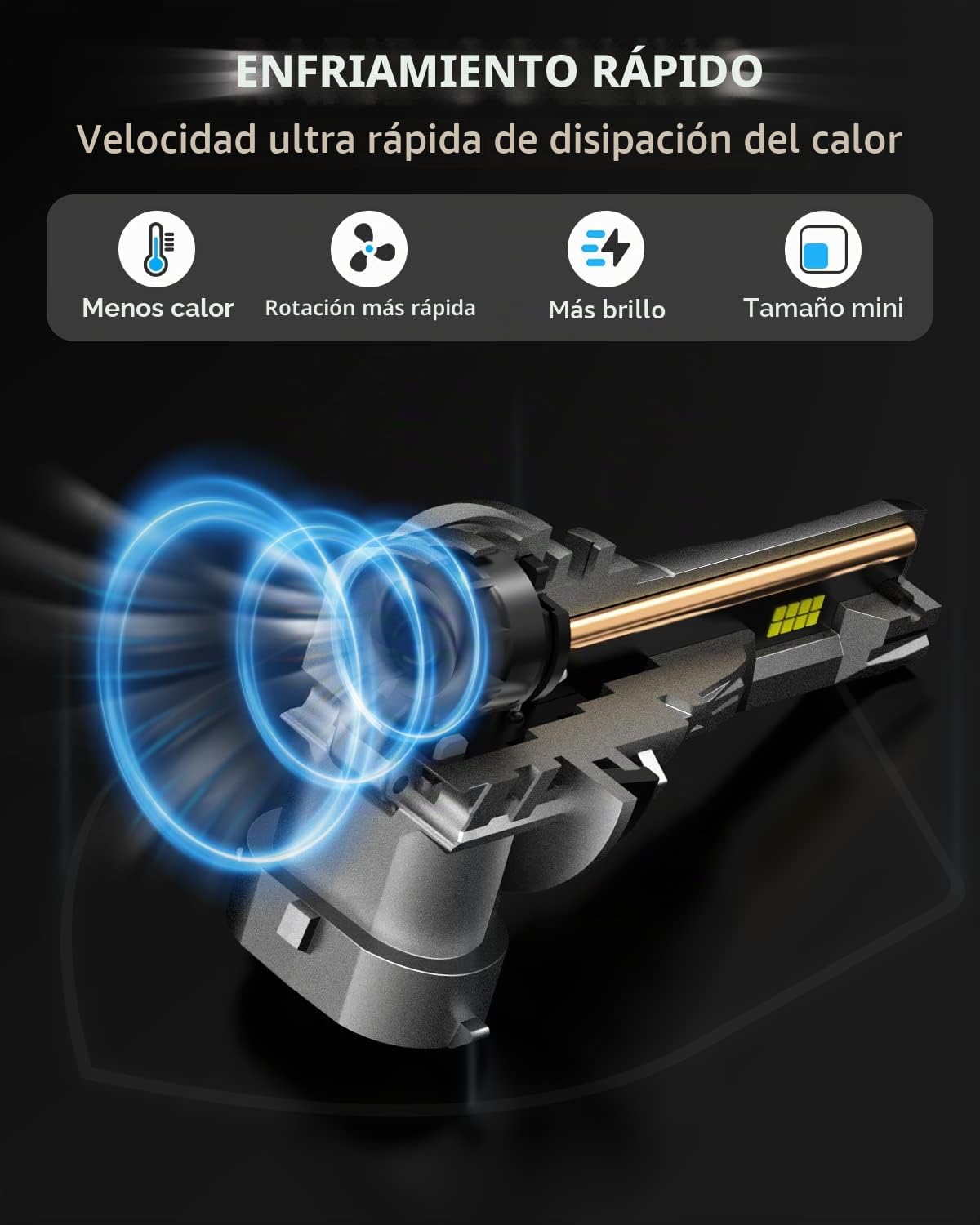 NOVSIGHT - Bombillas LED para faros delanteros H11 - 90 W, 30000 lm, H9 H8, foco LED para faros delanteros, 6500 K, blanco, 12 V, H11, con ventilador, tamaño 1:1, plug and play, IP68 a prueba de agua