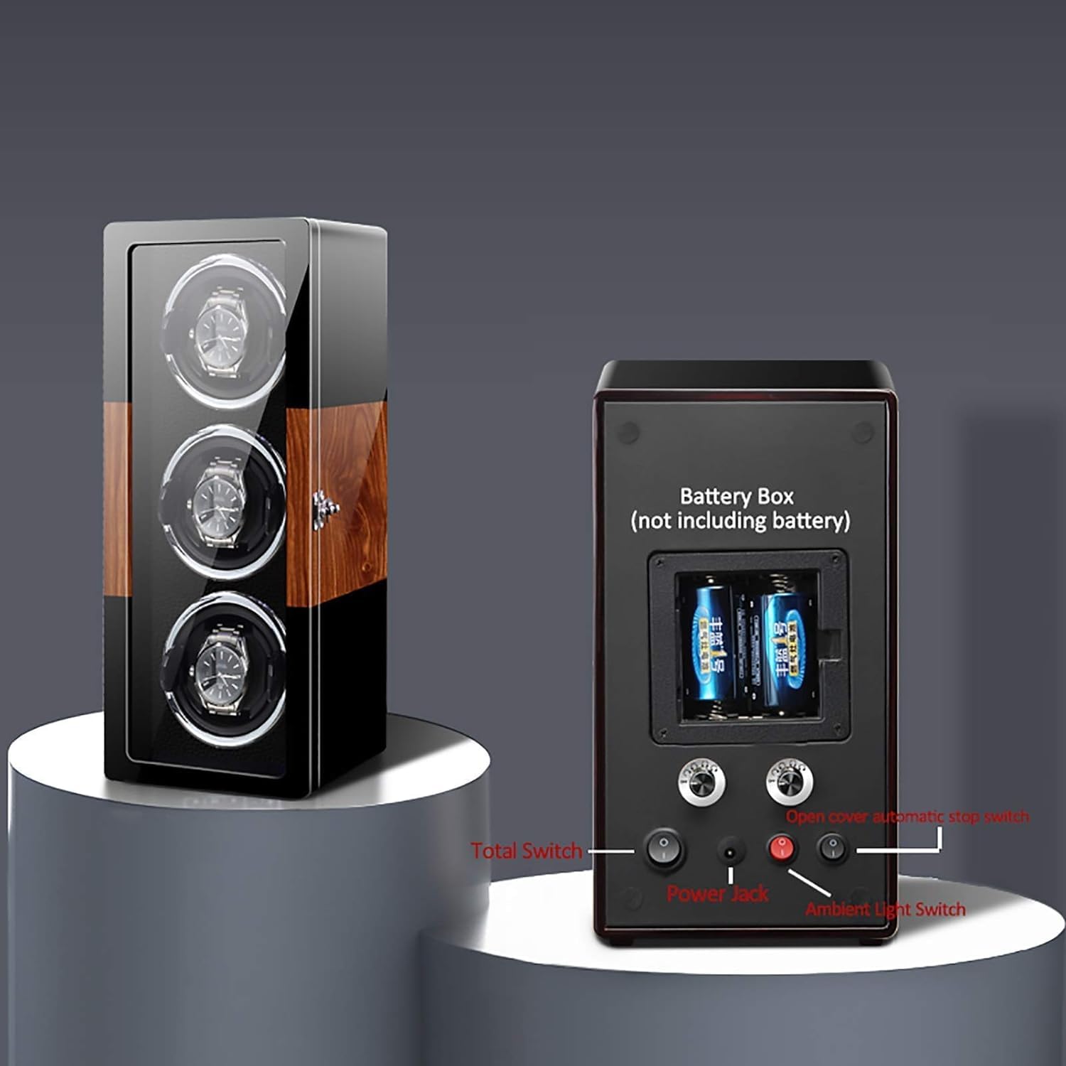 FENOKD Watch Winders Smart Vertical Watch Winding Box Automatic Mechanical Watches Shaker Quiet Motor Rotating Watch Device