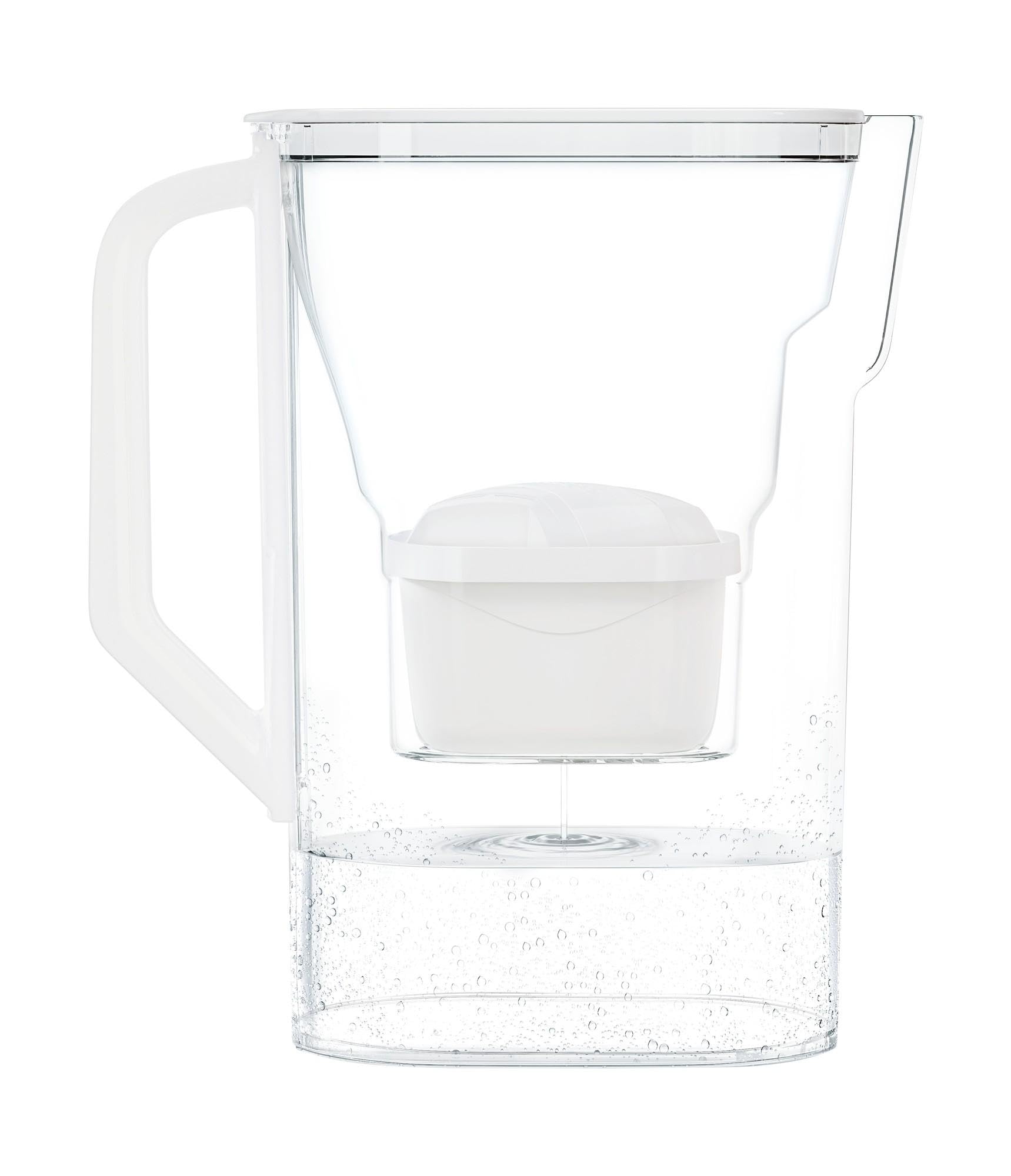 Wessper Dzbanek Filtrujący 2.7L | Zamiennik dla filtra Dafi Unimax Aquaphor A5 BRITA Maxtra+ PHILIPS AWP212/10 | Redukuje Kamień i Chlor | Zestaw zawiera dzbanek filtrujący i 3 filtry, Biały