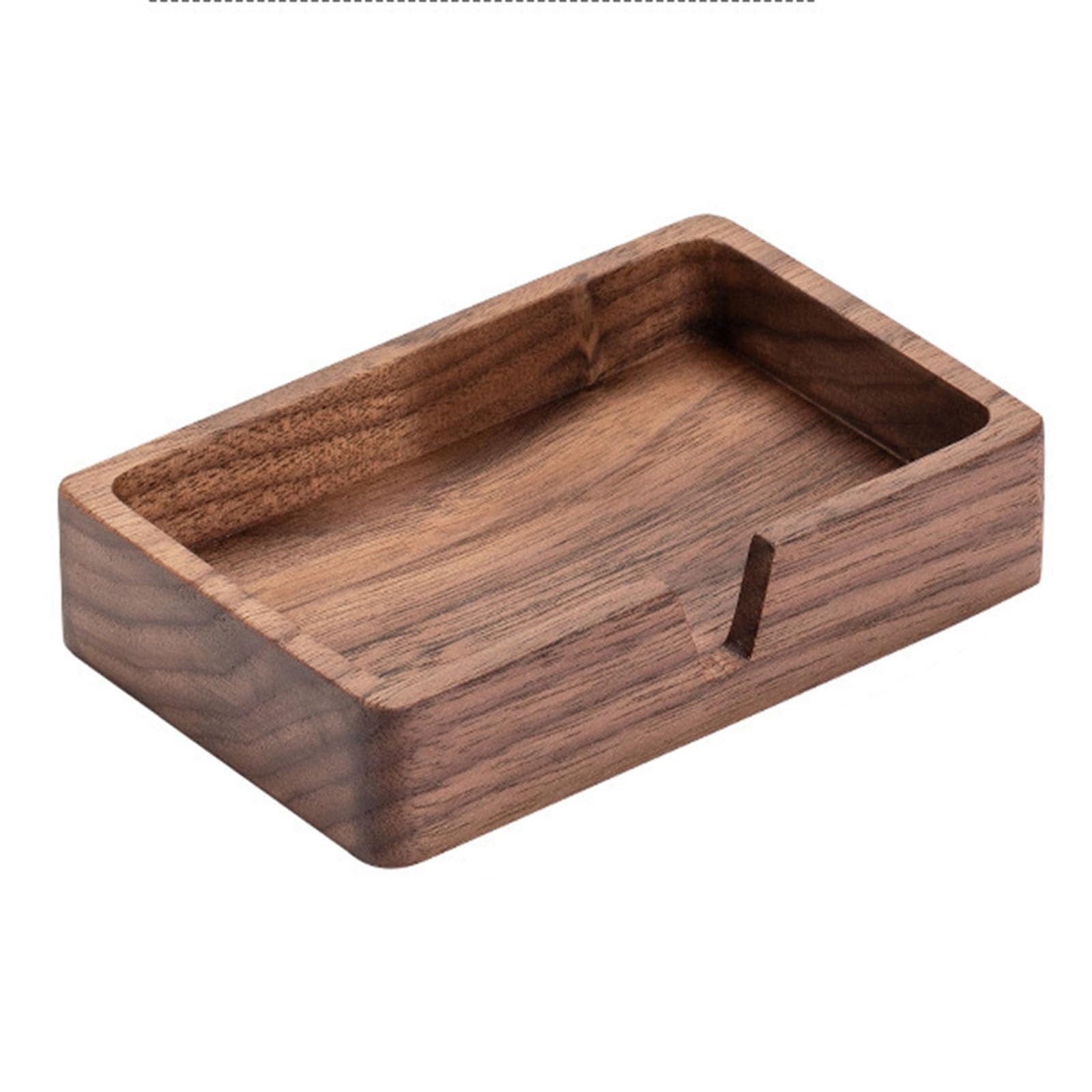 Fzyozzdpasl Brown Business Card Holder Creative Business Card Box Desktop Holder For Office Home