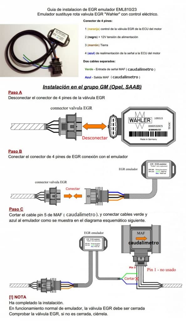 Emulador Anular Valvula EGR Electrica 93176989 5851594 5851041 9196675 9196675 93176989 Simulador de Valvula EGR para Zafira Astra Vectra 2.0 2.2 DTI
