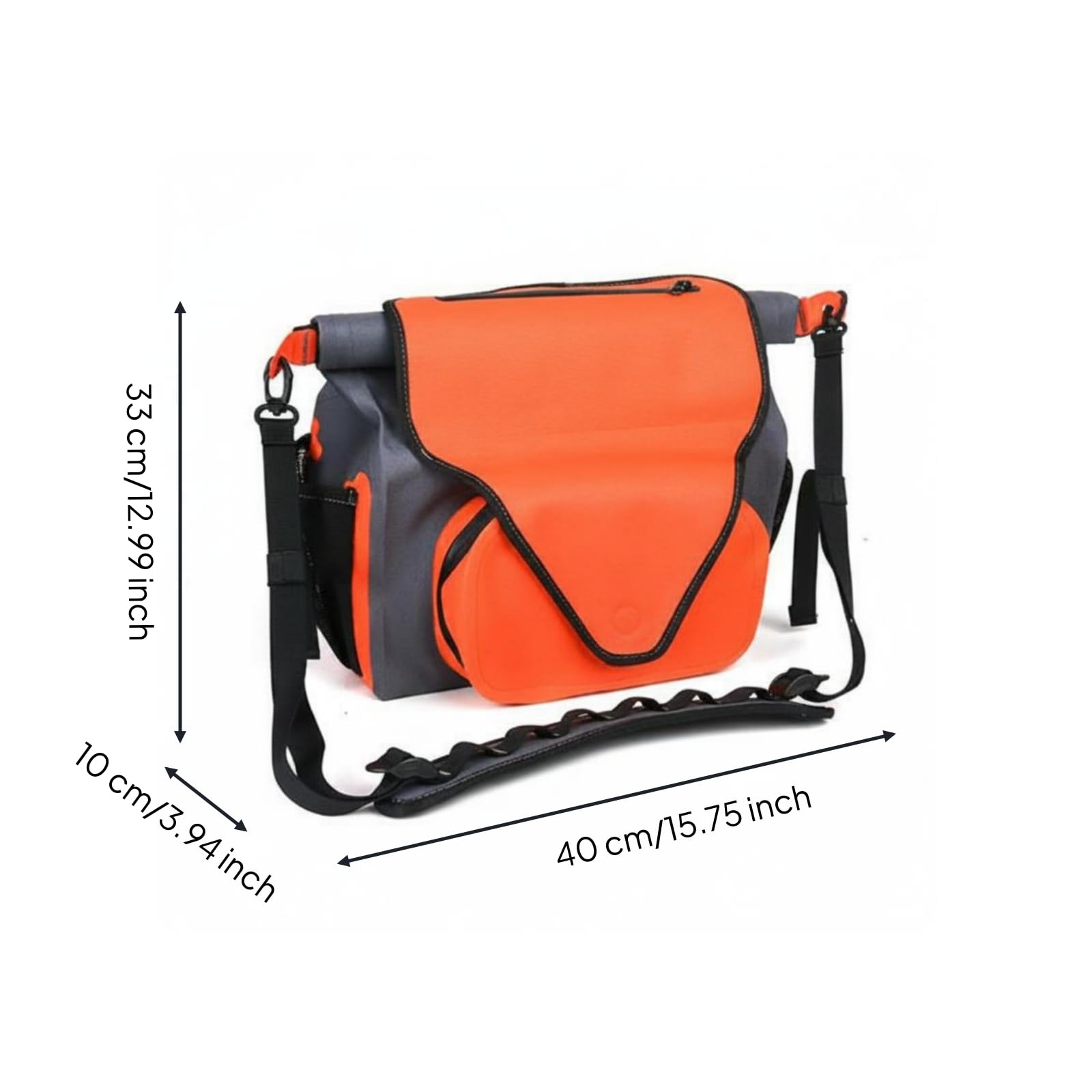 Sac Banane Imperméable Sacoche Ceinture Sac de Pêche Sac à Outils Étanche avec Fermeture Roulée et Port Ceinture Épaule Séparation Claire du Matériel