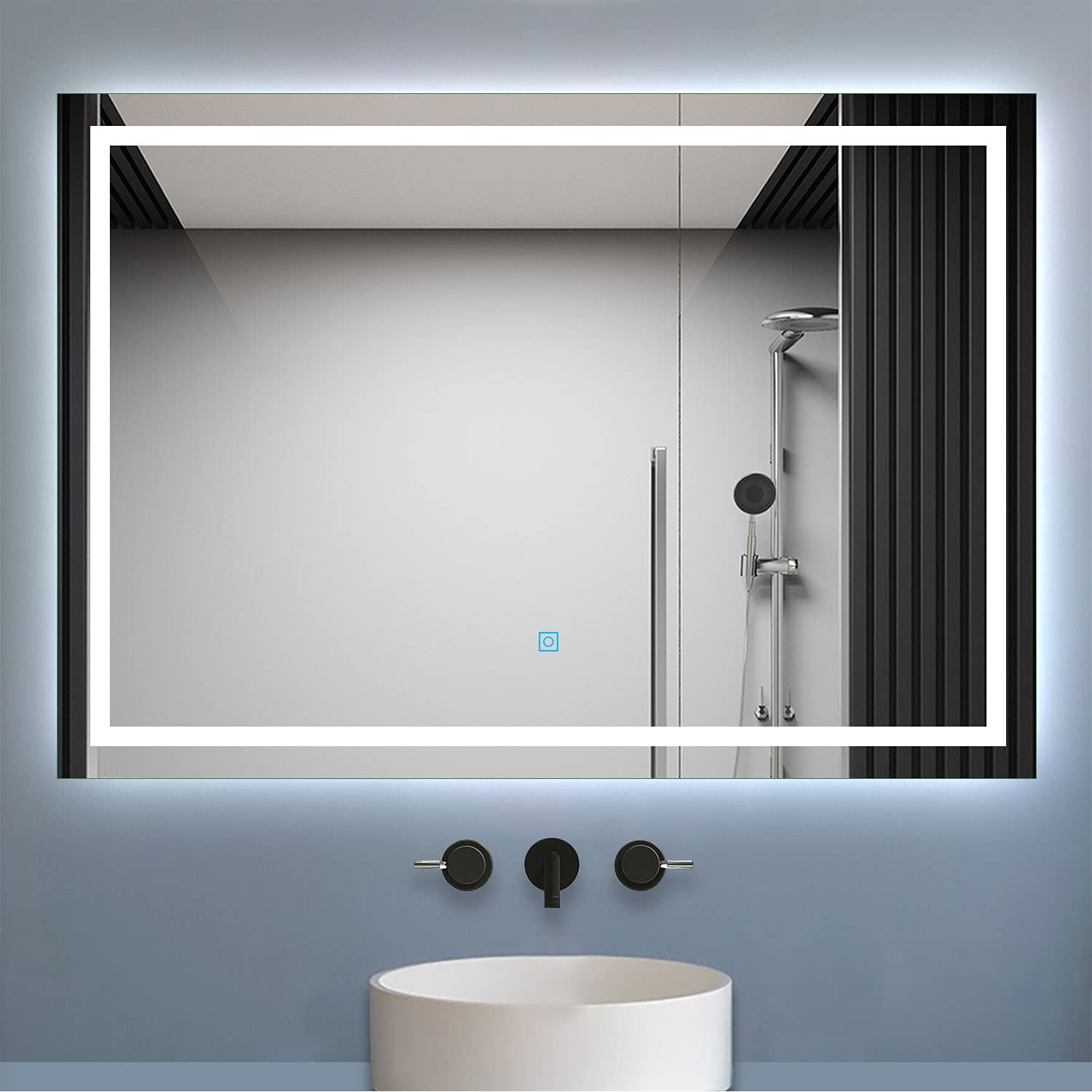 Biubiubath 1100x700 Large Illuminated Bathroom Mirrors with LED Lights,Wall Mounted,IP44