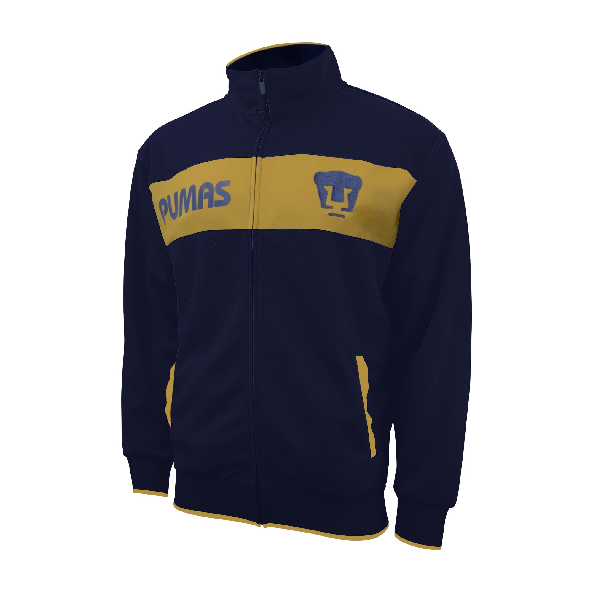 Icon Sports Pumas UNAM Soccer Track Jacket – Officially Licensed Unisex Zip-Up Outerwear Navy S
