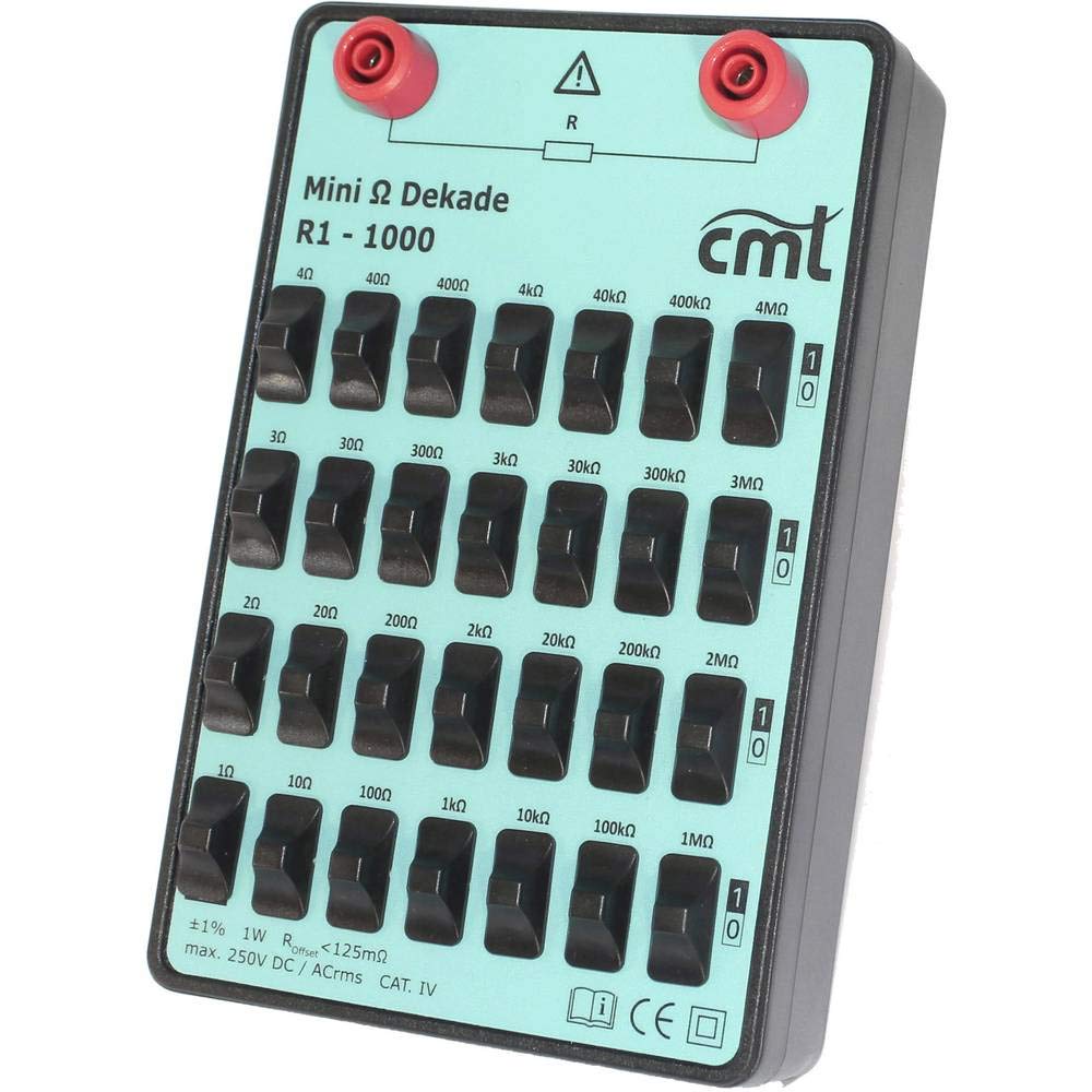 Cosinus R1-1000 Dekad-Kassette, Widerstände bis Dekade, 1 Ω - 11.1111 M Ω 250 V