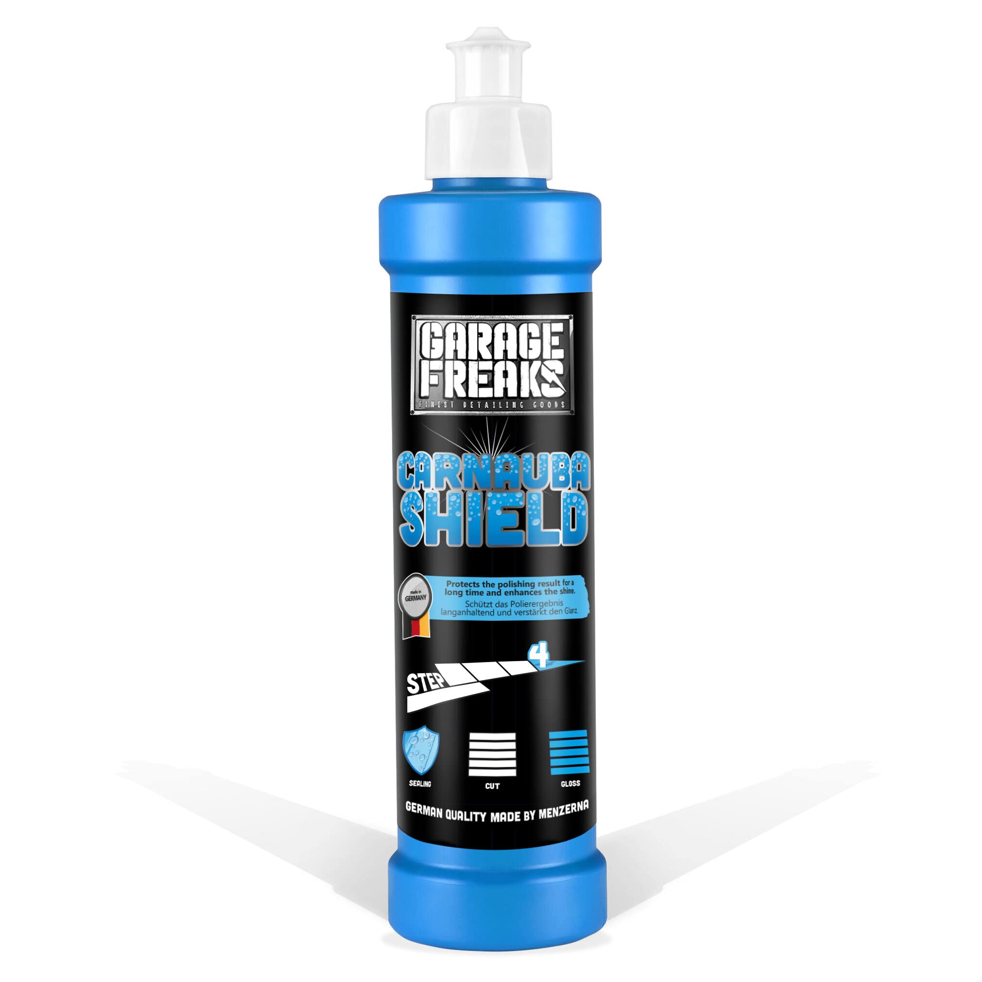 Garage Freaks Set Lucidatura Auto 4 Pezzi: Taglio Heavy, Medio, Finish E Cera Carnauba (Made In Germany) - 4