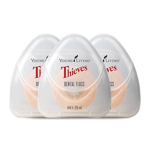 Los ladrones Dental Floss 3pk164ft por Aceites esenciales de Young Living