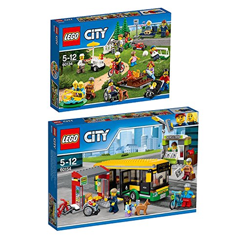 Preisvergleich Produktbild Lego CITY 2er Set 60154 60134 Busbahnhof + Stadtbewohner
