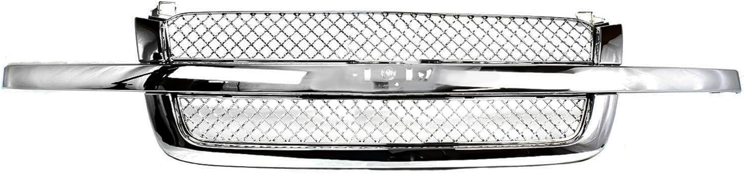 Garage-Pro Grille Assembly KIT Compatible with Chevrolet Silverado 1500 2003-2006, Silverado 1500 Classic 2007, Silverado 1500 HD 2003, 2005-2006, Silverado 1500 HD Classic Old Body Style Chrome