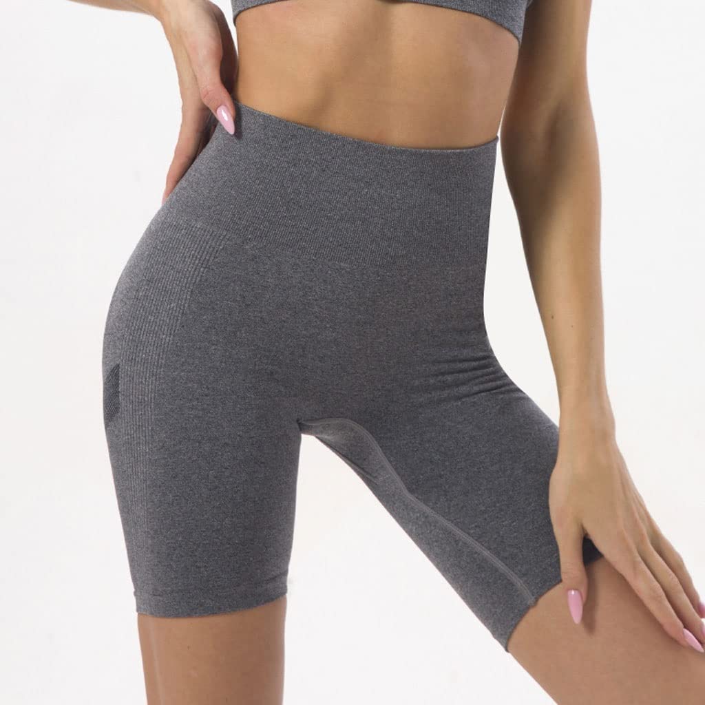 CLSDRZC Women Yoga Shorts High Waist Sport Fitness Leggings Seamless Female Workout Scrunch Running Short Pants Gym Summer