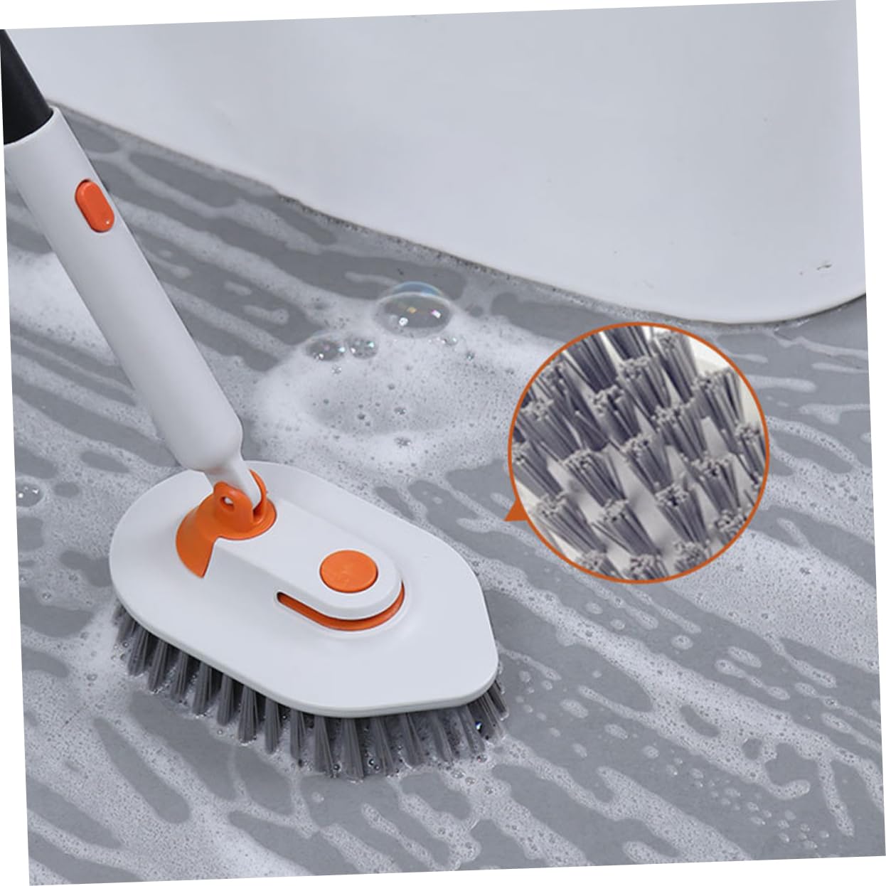Cepillo De Suelo Multifuncional para Fregar Pisos Cepillo para Limpiar Baño y Ventanas para Azulejos Bañeras y Limpieza De Hogar