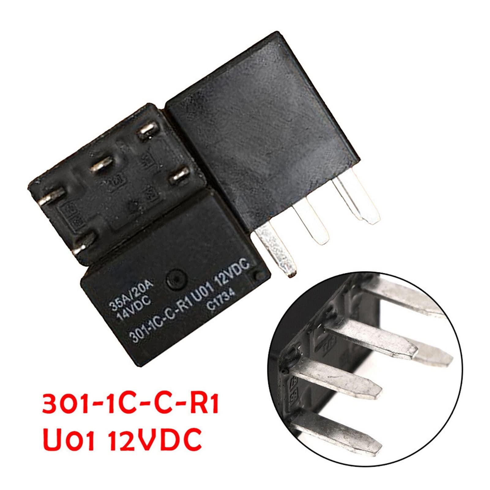 Relè automobilistico 301-1C-C-R1 U01 12 V CC 5 pin ultra micro Parti di ricambio