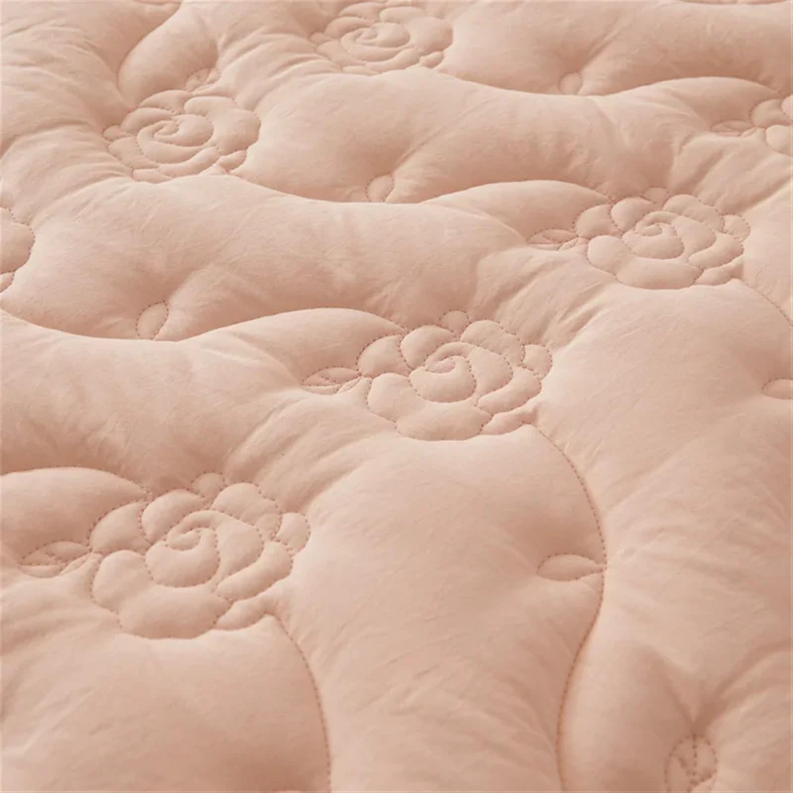 Gonna letto con balza Copriletto Lenzuola matrimoniali in cotone Gonna letto Lenzuolo con angoli elasticizzati Copriletto Coprimaterasso(Color1,180x200cm)