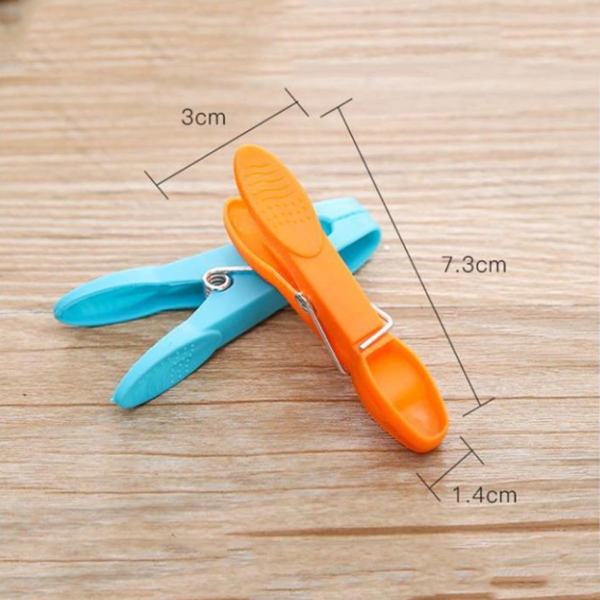 Generic 96 Piezas Pinzas de Plástico para Ropa Coloridas Resistentes al Viento de Clips Grandes para Colchas y Sábanas Accesorios Multiusos para Hogar Balcón y Hotel sin Color Aleatorio