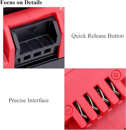 Miniatura 4 de Yongcell Paquete de 2 baterías de litio de 6.0Ah 20 voltios PCC680L 20V MAX Batería de litio PCC685L PCC680L PCC682L PCC685LP Reemplazo para cable