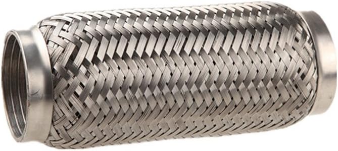 3" ID Exhaust Flex Pipe 8" Length Stainless Steel Coupling Interlock