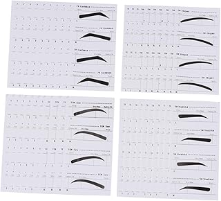 FRCOLOR 4 Conjuntos De Modelos De Sobrancelha Ferramentas De Beleza Moldes De Sobrancelha Modelos De Sobrancelha Estênceis Cartão De Sobrancelha Estêncil Para Preparação De