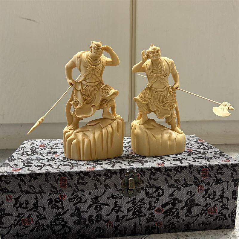 木彫り 仏像 仁王像 千里眼順風耳将軍仏像 一式 彫刻 仏教工芸品 Amazon.co.jp: 木彫り 仏像 仁王像 千里眼順風耳将軍仏像 一式