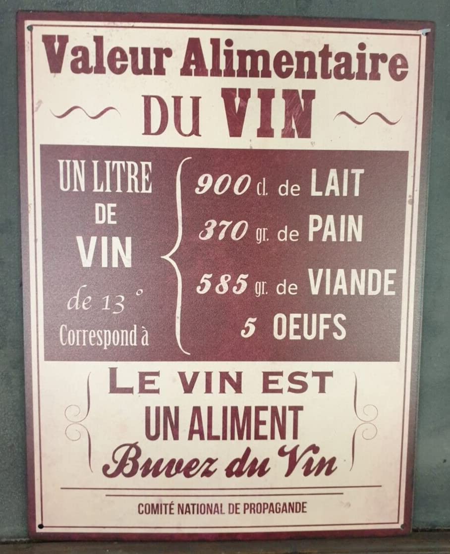 plaque métal vintage GOOD WINE | - Plaque métal vintage
