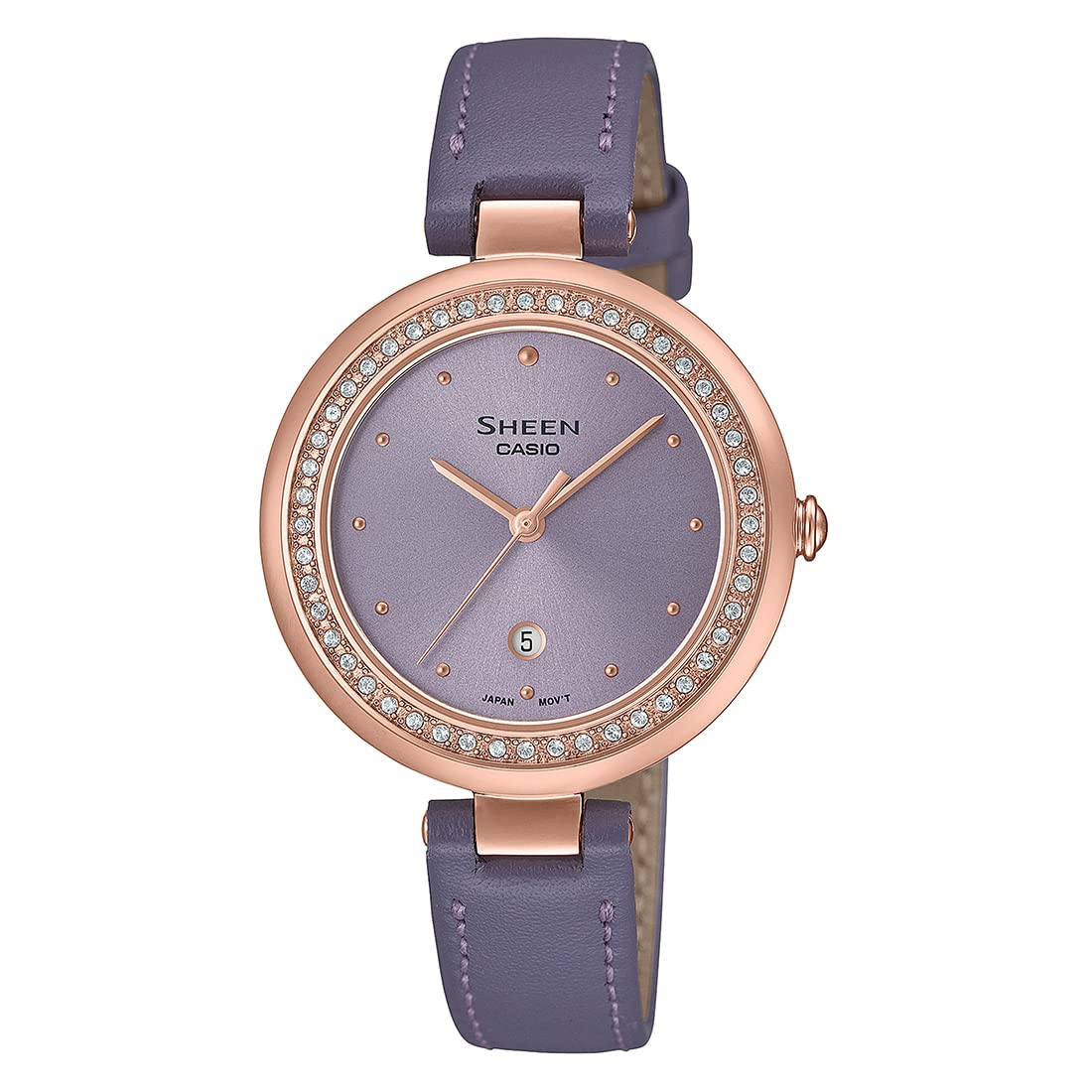 Casio Women Leather Analog Purple Dial Watch-She-4556Pgl-6Audf, Band Color-Purple (B0C28M44XH) Amazon Price History, Amazon Price Tracker