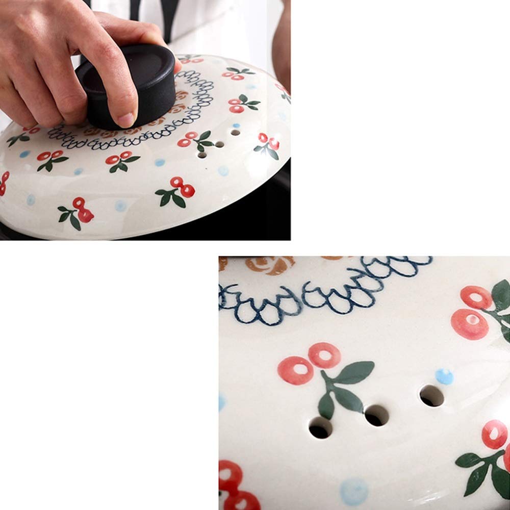 Pot de Cuisson au gaz ménager Casserole Soupe Casserole Small Ceramic Crock Temperature Flame Stockpot Stockpot (Size : 6.0l)
