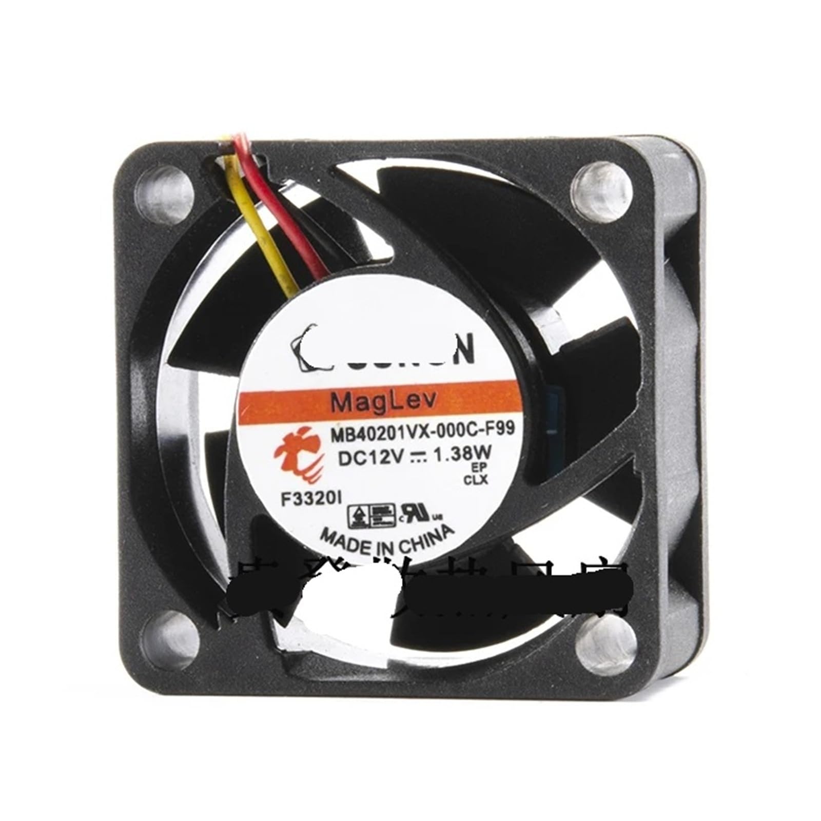 Ventilateur d'alimentation MB40201VX-000C-F99 DC12V 1,38W mini extracteur d'air