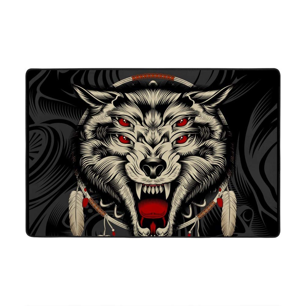 Tapis salle à manger motif loup mystérieux pour sublimer votre intérieur