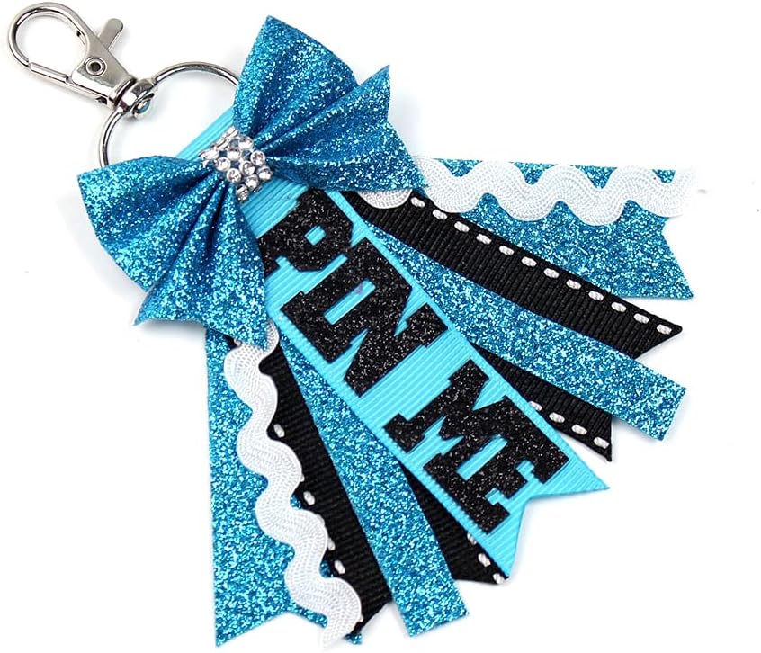 Glitter Sports Cheer Bow Keychain for Women Backpack Bag Accessories Cute Cheerleading Gifts Cheer Stuff image 4