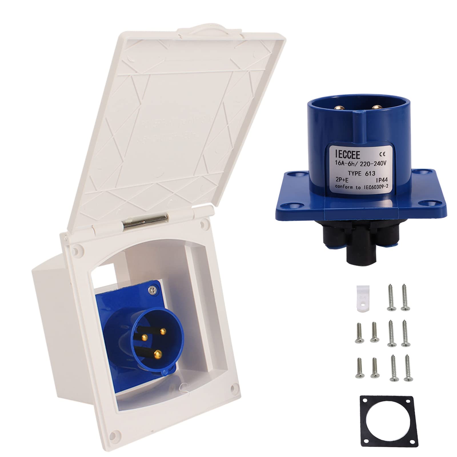 Presa Da Esterno Impermeabile 16A 220V-240V Per Camper E Caravan - Connettore Sicuro Con Cavo - Foto 8