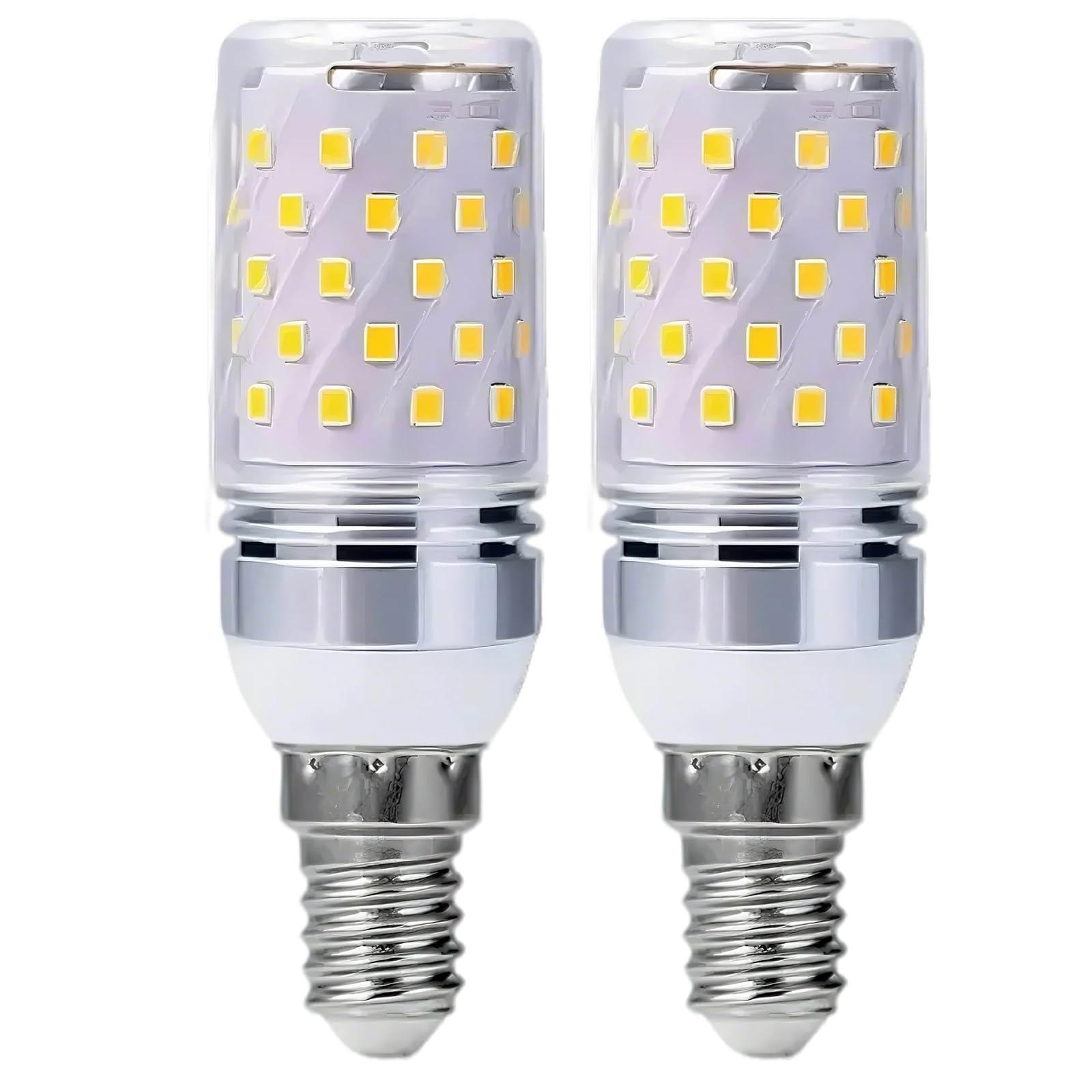 ZFFOZZ E14/E26/E27 LED Corn Light Bulbs 12W 16W Standard Screw Base 60W Equivalent for Rv, Off Grid Solar Panel Project, Boat, Pack of 2(E14-12W-silver,Green)