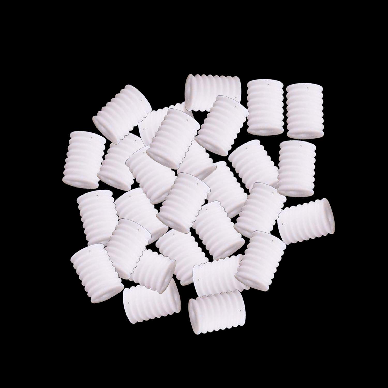 Weddecor Spiral White Silicone Cord Locks Adjustable Slider Toggle Non Slip End Stopper Fastener Durable Non Slip Buckles For Elastic Drawstring, Backpacks, Shoelaces, Making Face Cover (9Mm X 6.5Mm, White, 10Pcs)