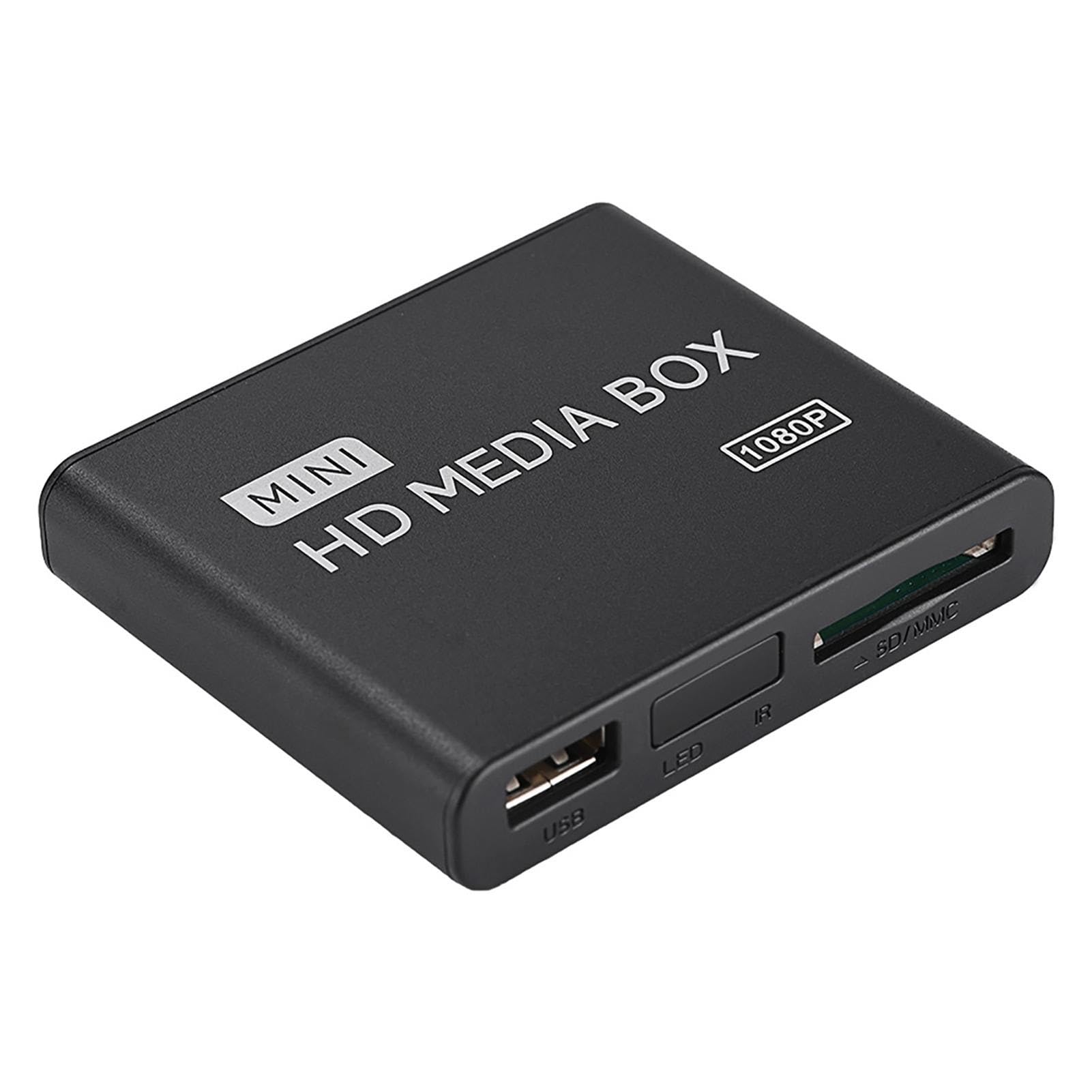 Box Lettore Multimediale HD, Mini Lettore Multimediale Digitale Full HD 1080P, Supporto unità USB, Disco Rigido Mobile, Scheda di Memoria, Lettori Multimediali in Streaming
