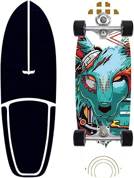 SKATEBOARD 32" Land Cruiser Kids Adult Pro/Beginner Surfboard PUMPING LAND CARVER Complete Skateboard