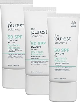 The Purest Solutions, Ya l  ve Karma Ciltler  in Matla t r c  G ne  Koruyucu Krem SPF 50, 50 ml 3 paketi