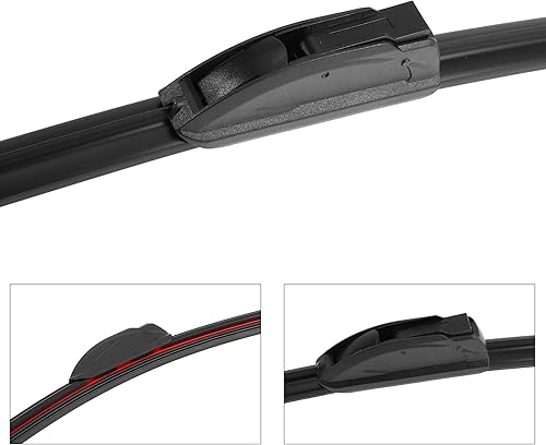 Miniatura 5 de X AUTOHAUX Juego de 3 limpiaparabrisas delantero de 26 pulgadas, 19 pulgadas, 16 pulgadas, para gancho en U con gancho J para Toyota Prius 2010-2015