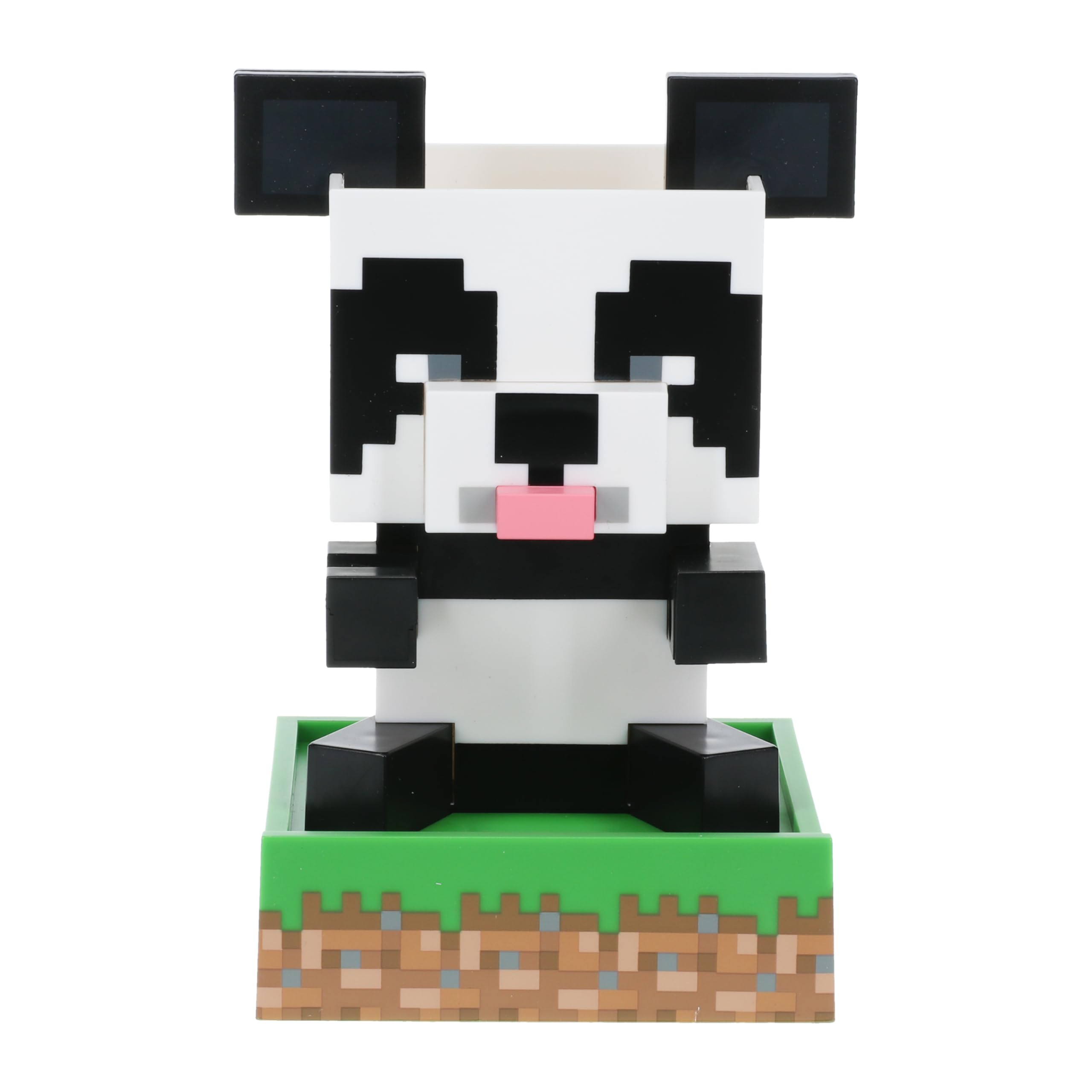 Minecraft Panda Desktop Tidy - Officially Licensed Desk Accessory For Stationery, Pens Pencils and Markers with Trinket Tray and Phone Stand | Paladone