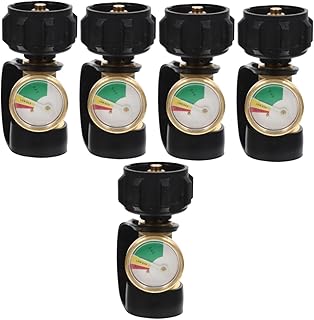 BESPORTBLE 5 Pcs Adaptador De Tanque De Gás Medidor De Pressão Indicador Vasilhas De Propano Suprimentos De Tanque De Gás Adaptador De Propano Medidor De Pressão Conector De Tanque De