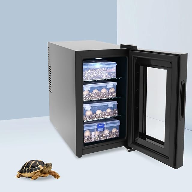 Foto 7 de 8 de Reptiles Huevo Incubadora 23L 10-40°C LED Pantalla táctil Aire Refrigeración para Tortugas Lagartos…