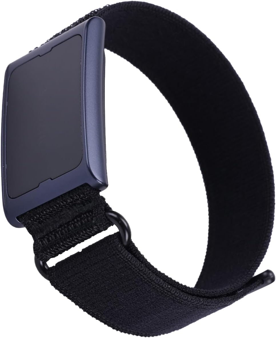 ナイロンループ Amazfit Helioストラップと互換性があり、通気性のあるフックとループのリストバンド。