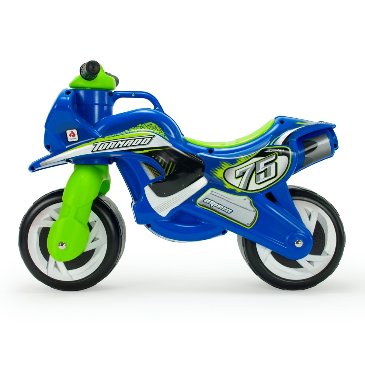 Jeździk Motocyklowy Dla Dzieci Tundra Tornado – Niebieski Motorek Biegowy Dla Dzieci Od 18 Miesięcy Do 3 Lat – Stabilny, Lekki i Ergonomiczny – Wyprodukowano w Hiszpanii - INJUSA