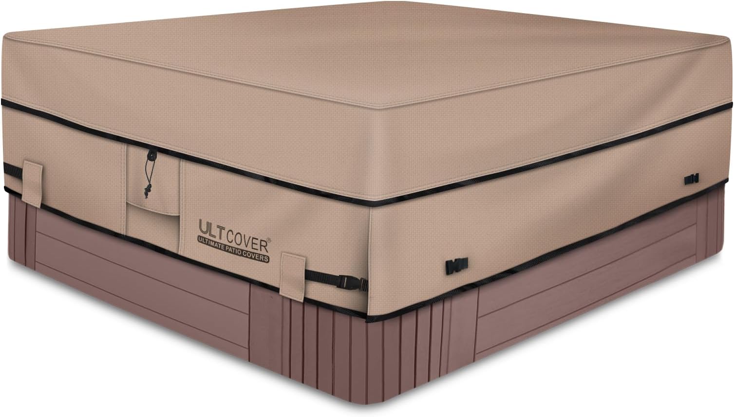 ULTCOVER Waterproof 600D Polyester Square Spa Cover