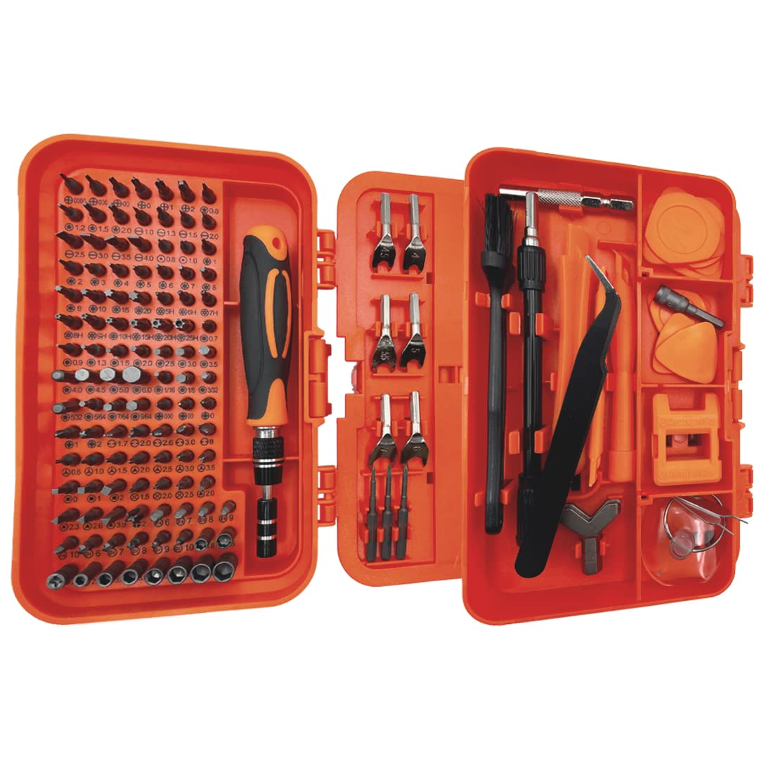 MAKA Reparatur-Set für Smartphone, Schraubendreher, Präzision, professionelles Set Torx T5 T6 T8 T9 T10 T20 Demontage Tablet PC Laptop Brille Video Spiele Uhren für alle Geräte (Set 139 in 1)