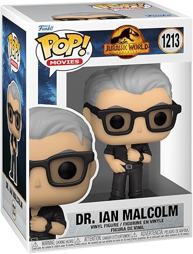 Miniatura 3 de POP Jurassic World Dominion - Figura de vinilo de Dr. Ian Malcolm Funko (con funda protectora de caja compatible), multicolor, 3.75 pulgadas