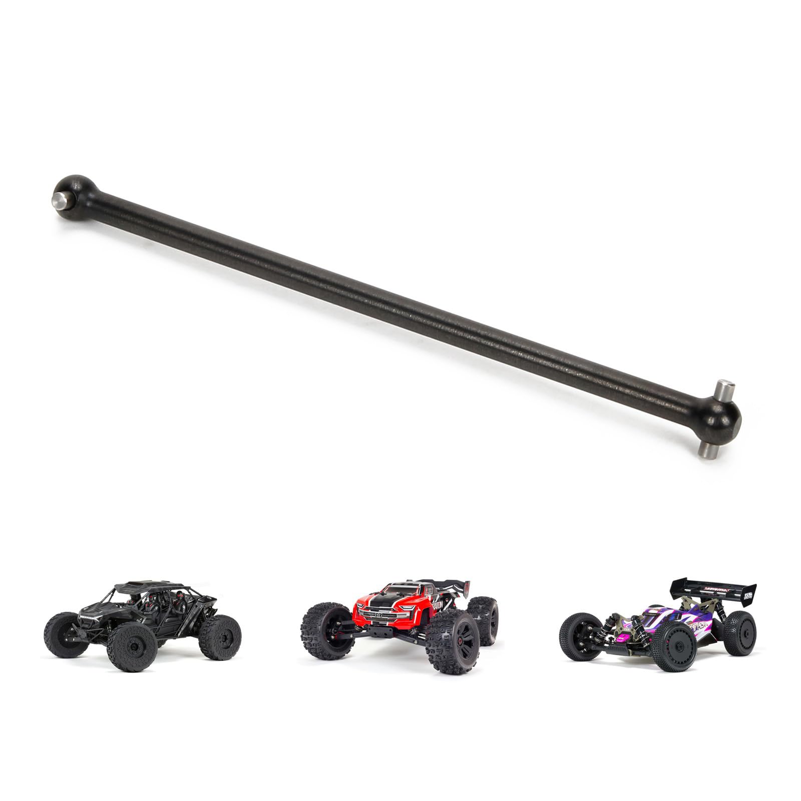 Dogbone Arrière En Acier Dur Diamètre 6 Mm - 140 Mm - Compatible Arrma Kraton Outcast Notorious Fireteam