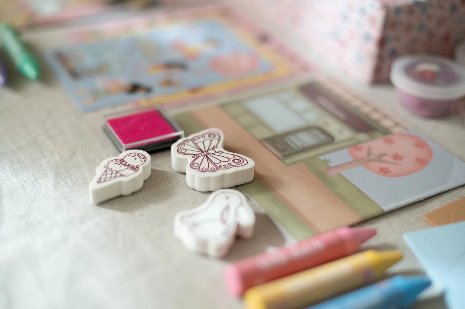 Little Dutch Juego de manualidades XL – para niñas a partir de 3 años – Pegatinas creativas – Caja creativa – Rosa & Friends