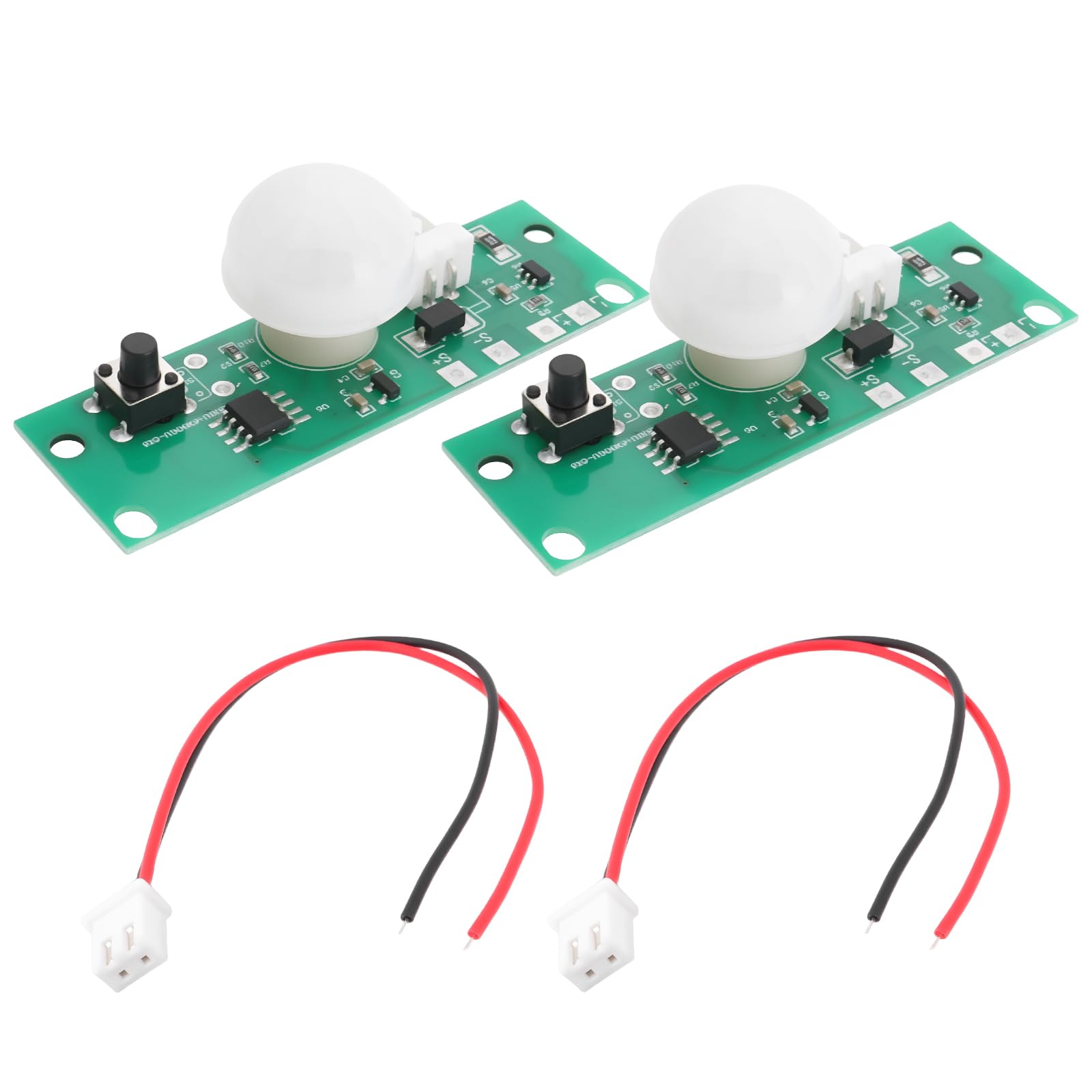 EMSea 2 Set 3.7V Infrared Human Body Sensing Solar Circuit Board Modules Suitable for Wall Lamps