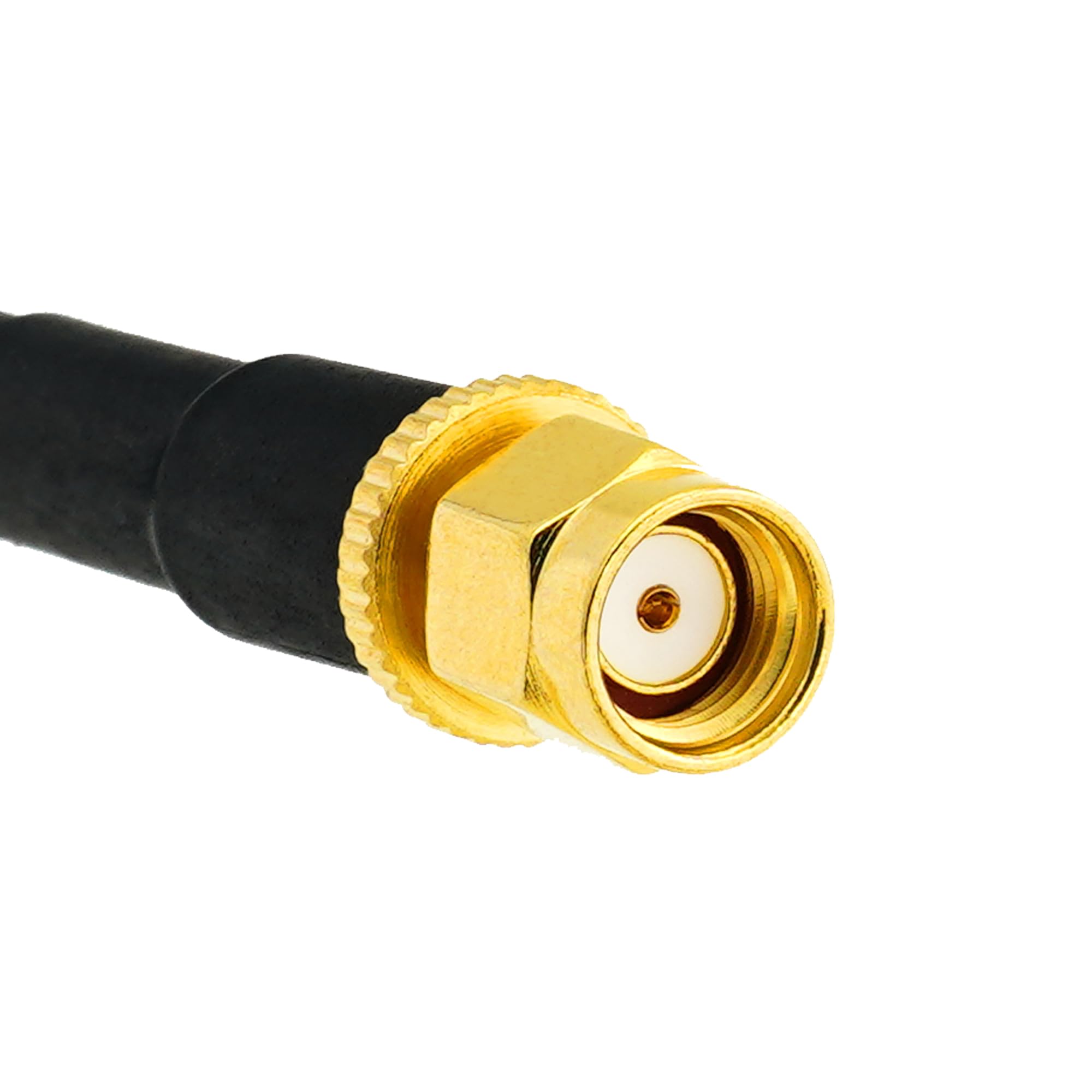 RANGEFUL RP-SMA Maschio connettore a crimpare tipo per cavo coassiale LMR240 LMR-240 RG59U RG8X RG-8X placcato oro (confezione da 10 RANGEFUL RP-SMA Maschio connettore a crimpare tipo per cavo coassiale LMR240 LMR-240 RG59U RG8X RG-8X placcato oro (confezione da 10