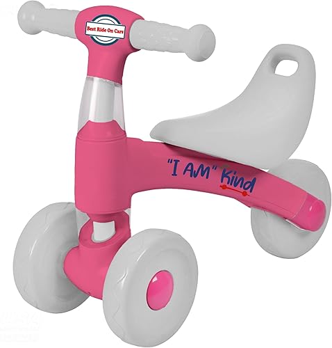 Best Ride On Cars Bicicleta de equilibrio para niños y niñas de 1 año, 3 ruedas, bicicleta de equilibrio para bebés, primera bicicleta para niños de