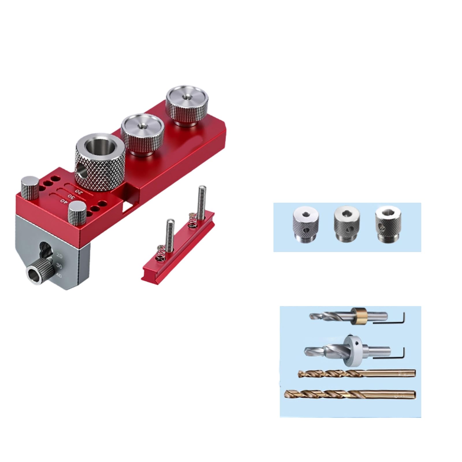 Zxfdsfdbnm D 1 Set Portable Rilling Jigs Set For Aluminum Alloy Extrusions With Storage Case For Accurate Hole Positioning In Various Tasks Rill Template For Aluminum Profile Rilling Jig